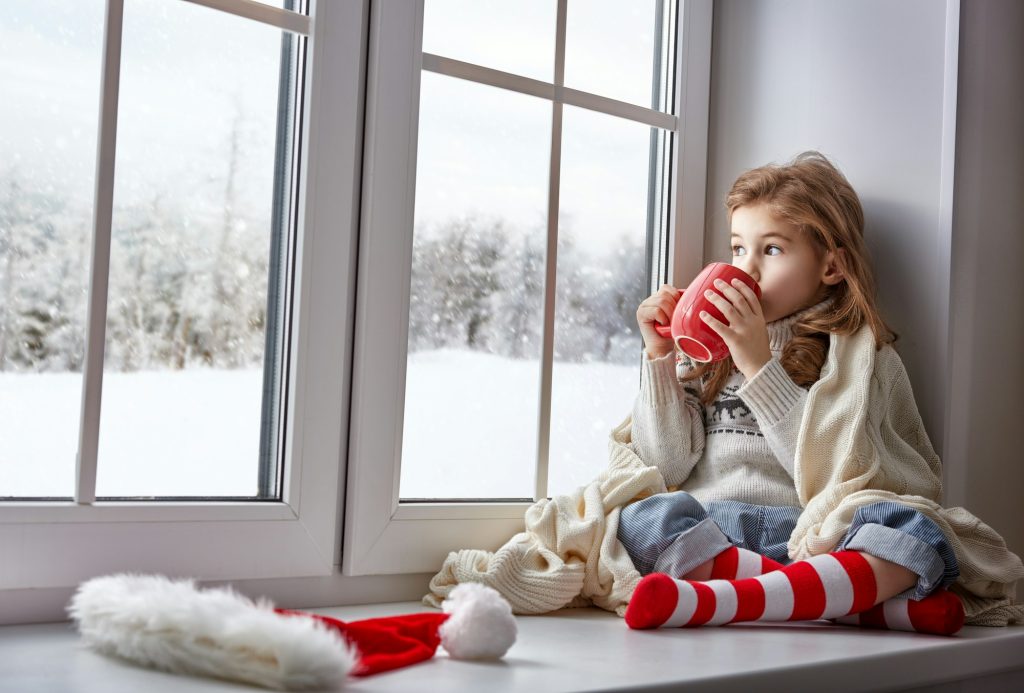 Little girl sitting by the window  734 884 8885  infolivoniahvac com