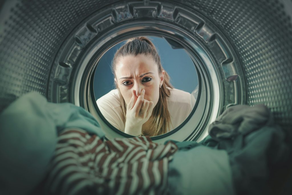 Smelly washing machine and laundry  734 884 8885  infolivoniahvac com